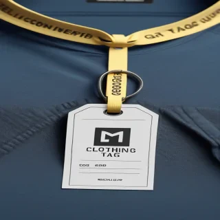 clothing tag mockup