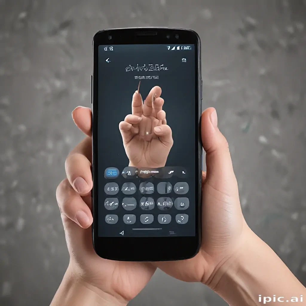 hold phone png