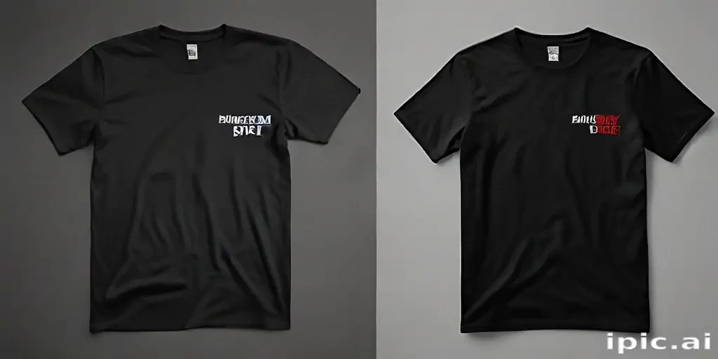 black t shirt mockup free