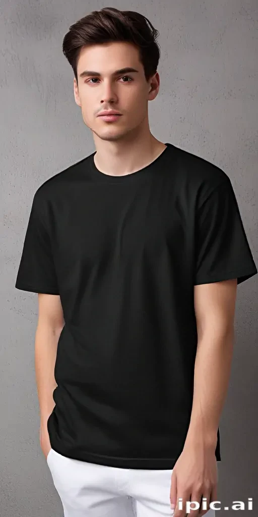 black mockup t shirt