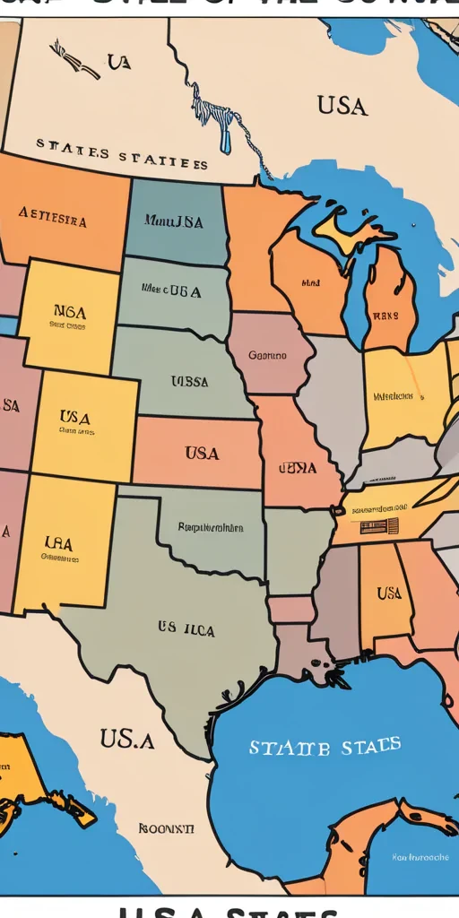 map of the usa states