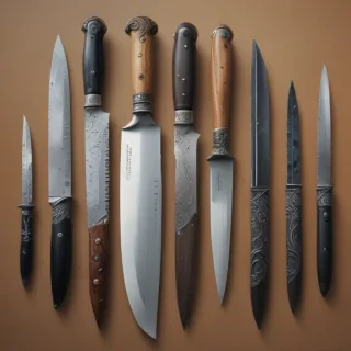 drawings of knives