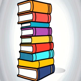 clipart book stack