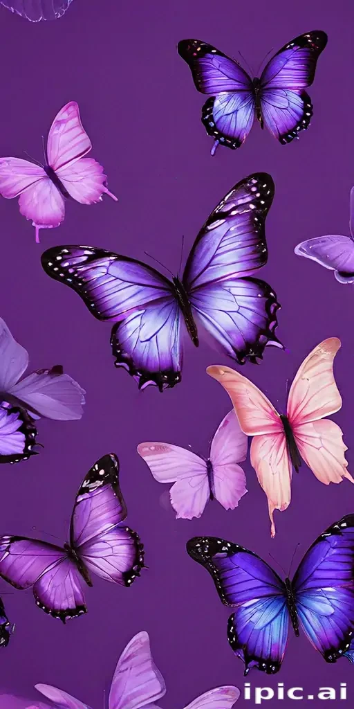 butterfly wallpaper purple