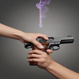 hand with gun png