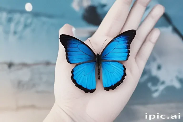 blue butterfly aesthetic