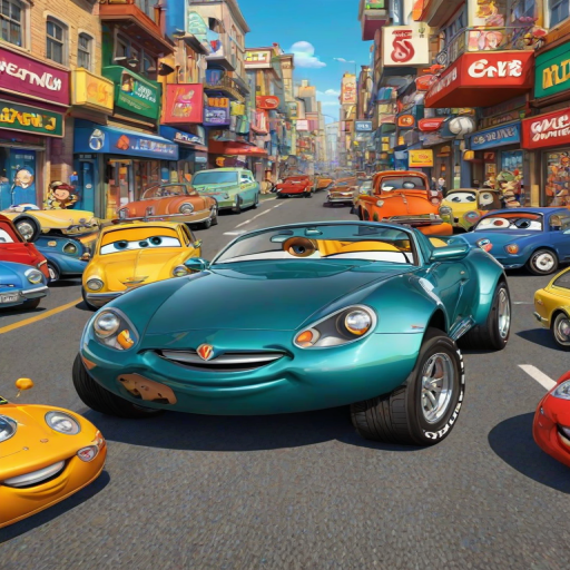 cartoon car wallpaper