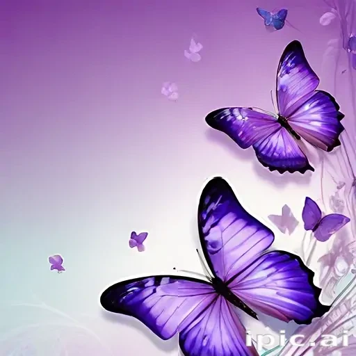 purple butterflies wallpaper