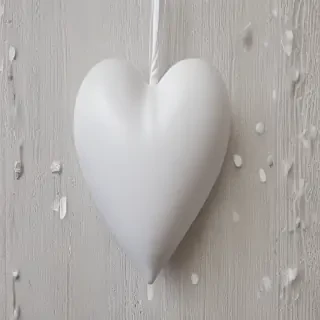 white heart