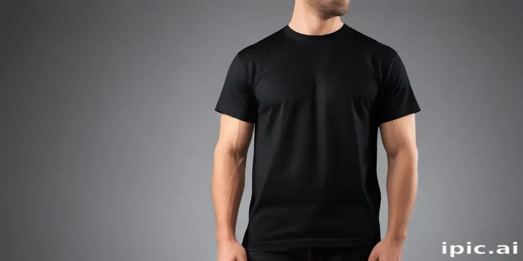 high resolution black t shirt template