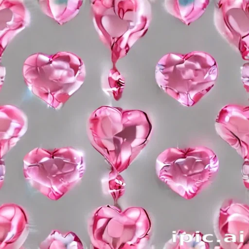 pink heart transparent