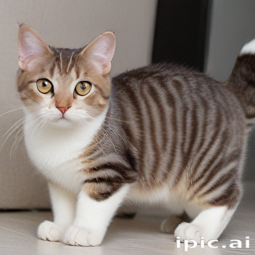 Sriped Pattern Cat Adorable Striped Cat Playfully Exploring Its Cozy Indoor Environment