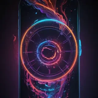 4k neon phone wallpaper