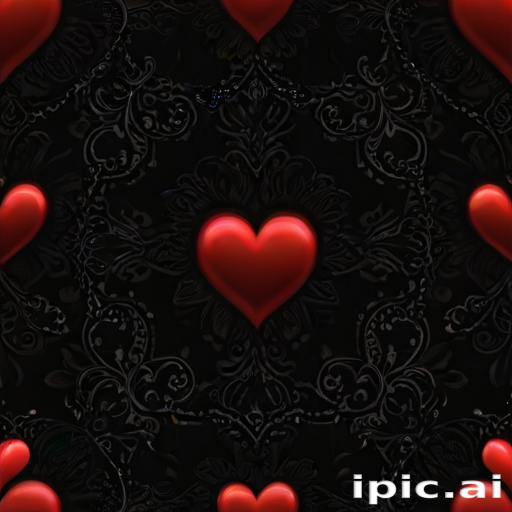 heart with black background