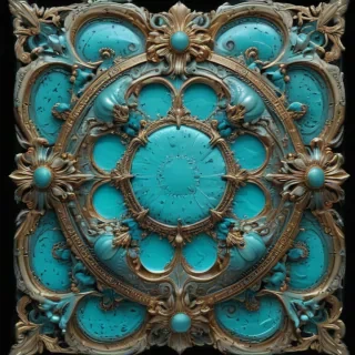 turquoise background