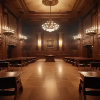 court room background