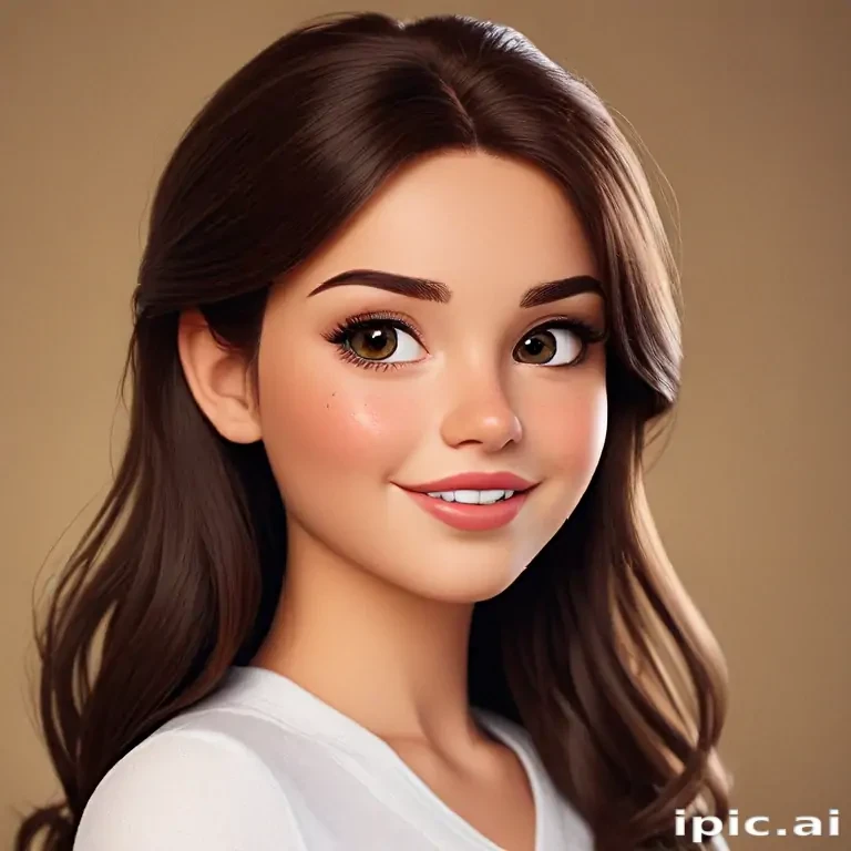brunette cartoon characters