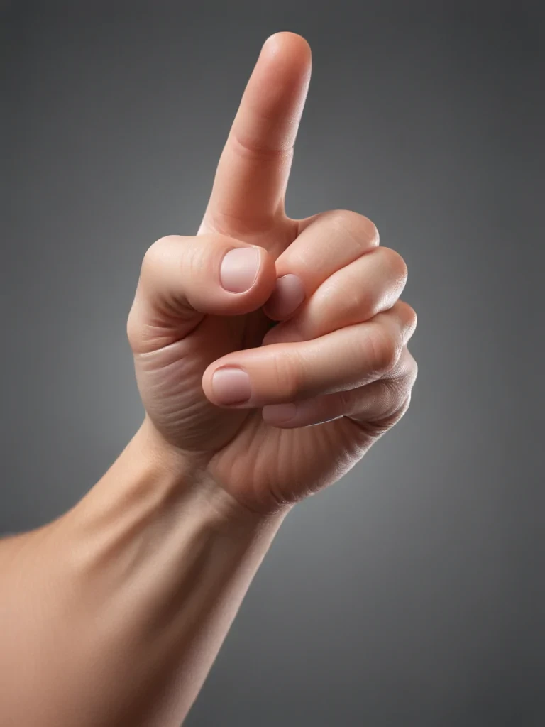 finger pointing png