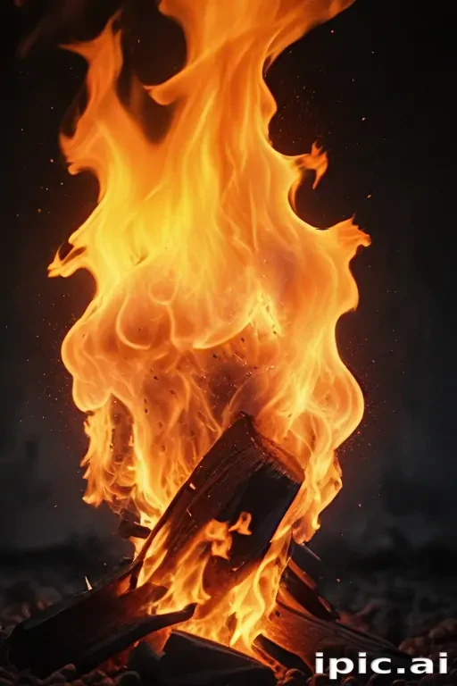 background on fire