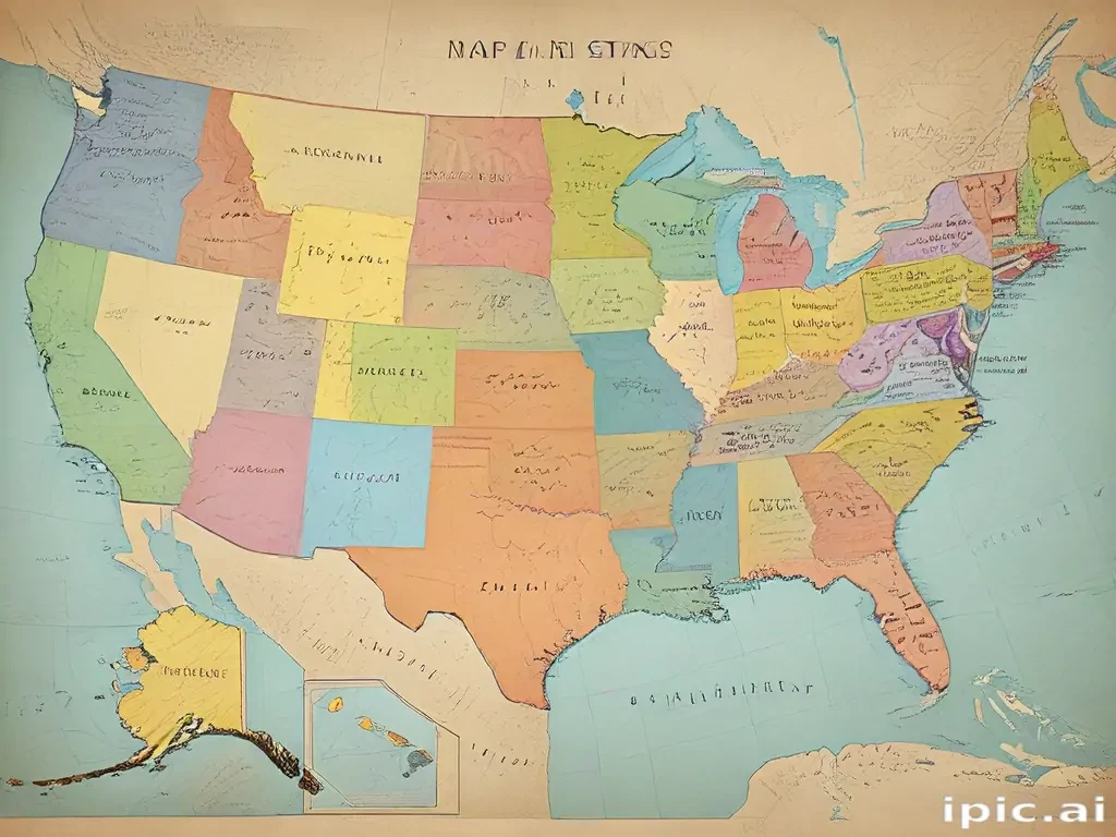 map of usa states