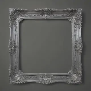 silver frame png