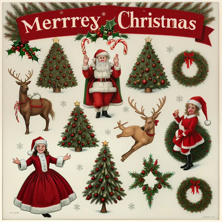 xmas vintage images