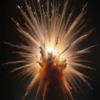 transparent explosion