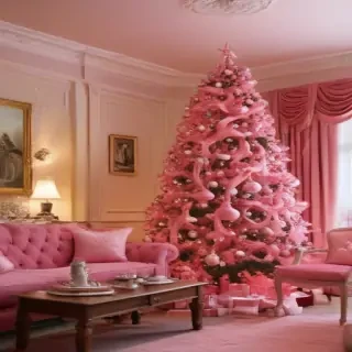 pink christmas pictures
