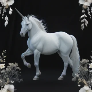 unicorn outline