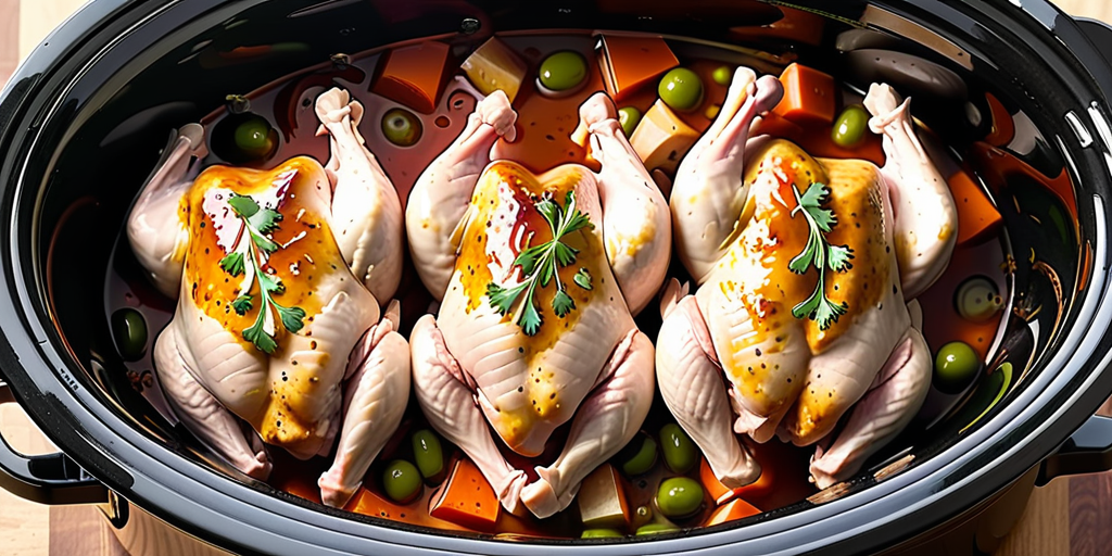 how long to cook frozen chicken in crockpot