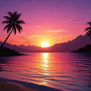 cute sunset wallpaper