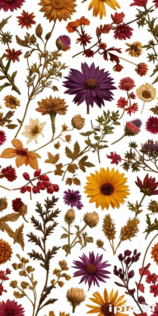 dried flowers png