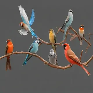 birds transparent background