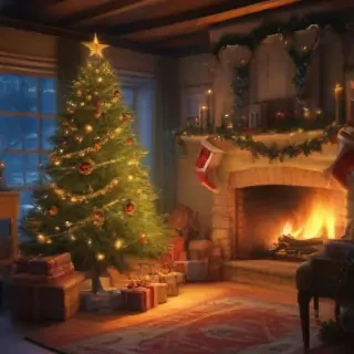 vintage christmas illustration