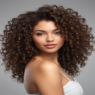 curly hair png