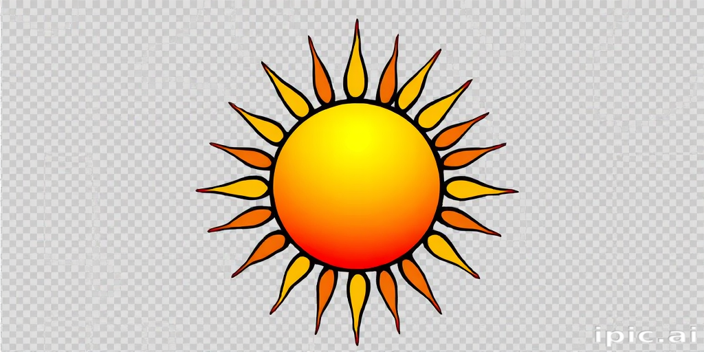 sun clipart transparent background