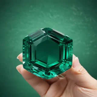 emerald green background