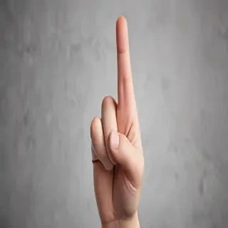 middle finger background
