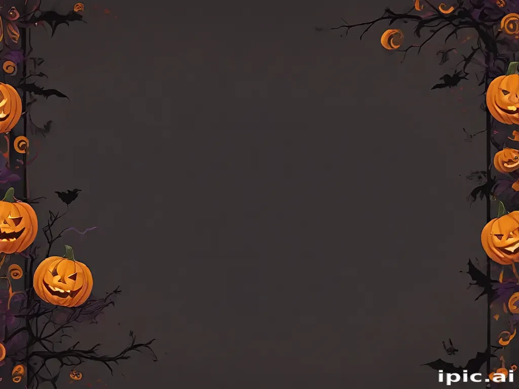halloween border transparent