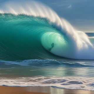 waves transparent
