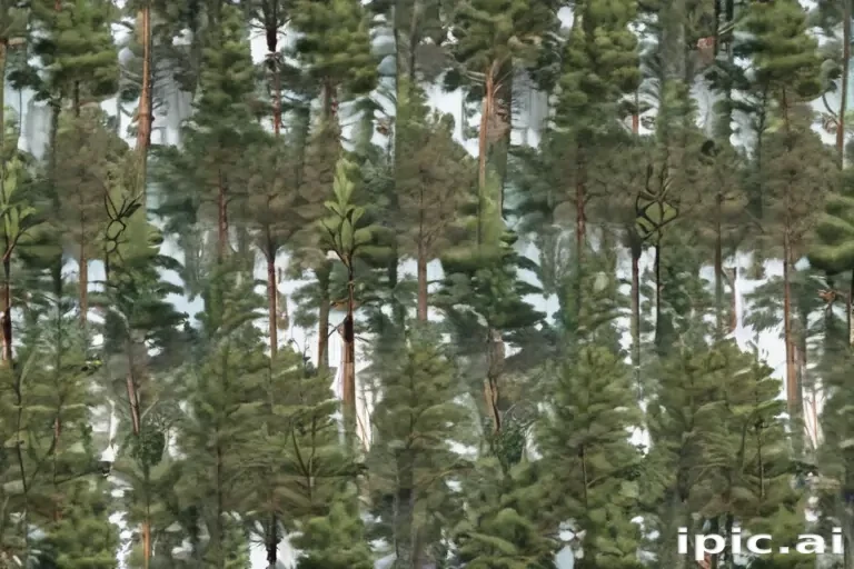pine trees transparent background