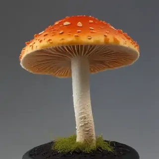thin stemmed mushroom