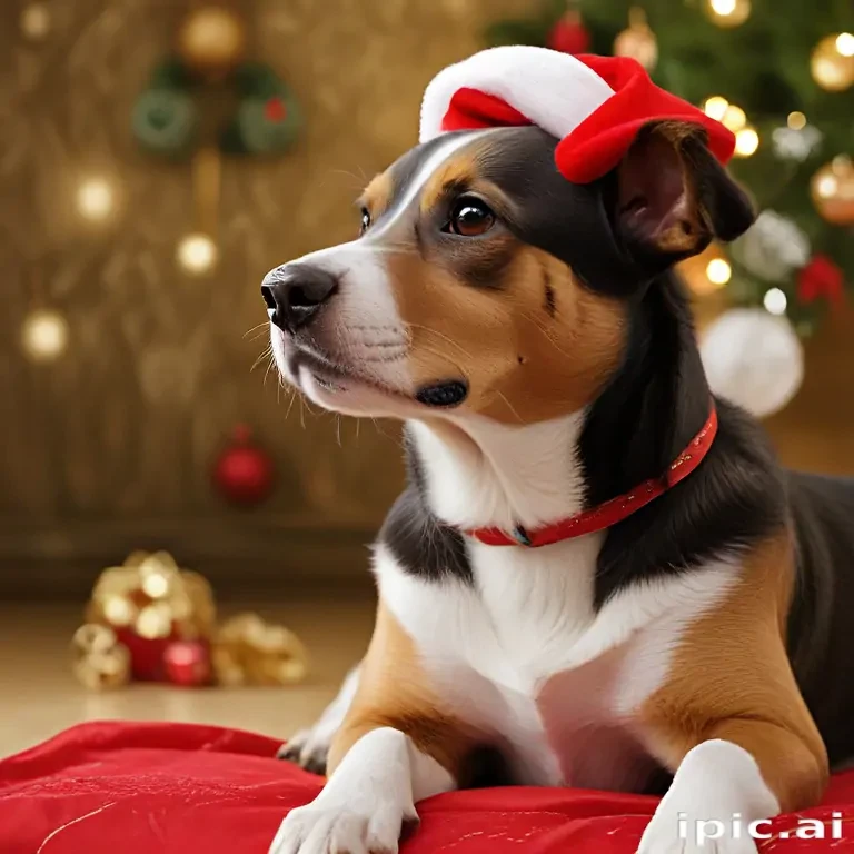 wallpaper christmas dog