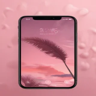 pink home screen wallpaper