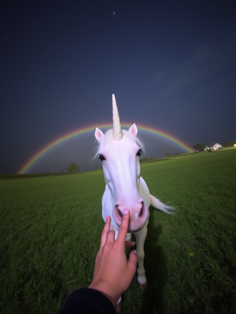Izzy Moonbow g5, unicorn, solo, poking, human hand, pov, from front
