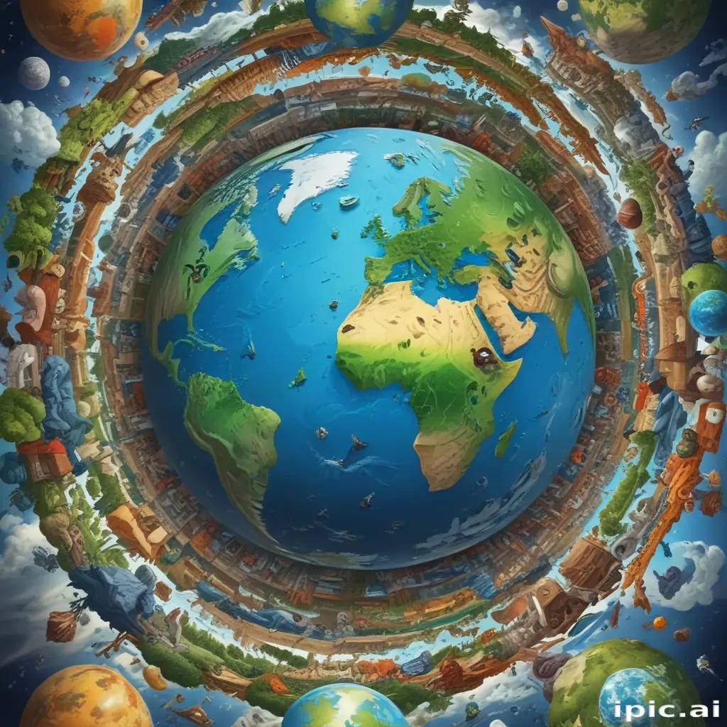 cartoon picture planet earth