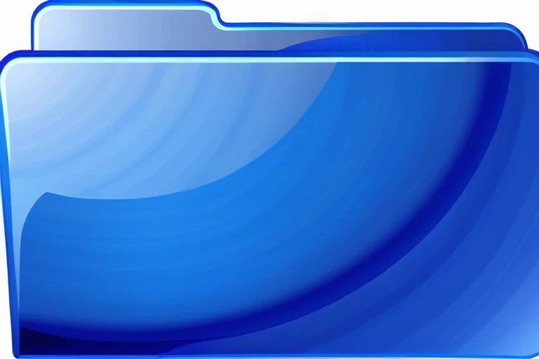 blue folder clipart