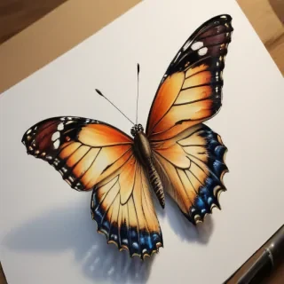 butterflies sketches