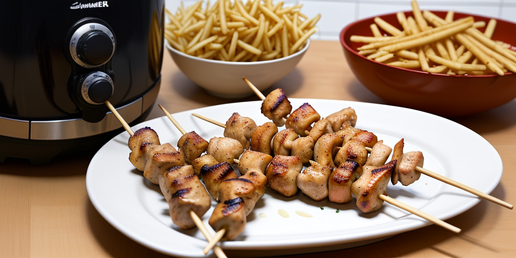 how long to cook chicken skewers in air fryer