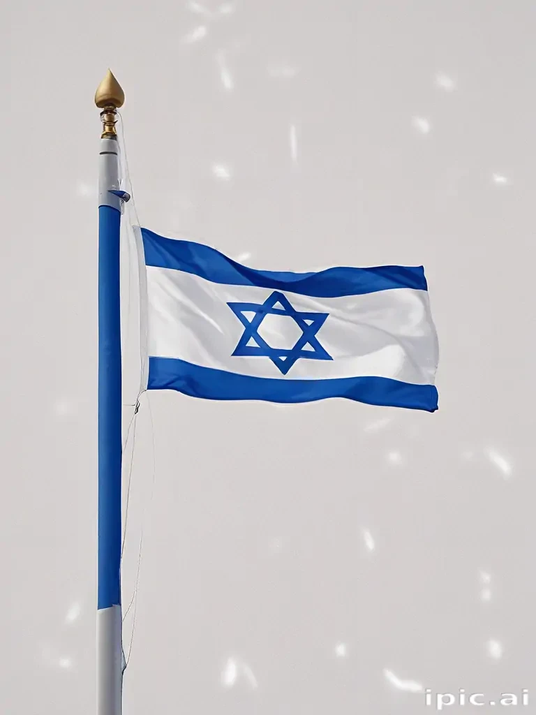 transparent israel flag